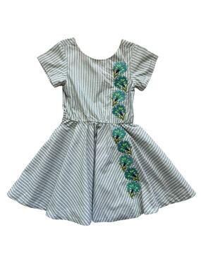 Tea Collection USA Floral Embroidered Dress Size 6